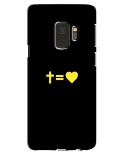 Чехол для Samsung Galaxy S9 (G960) с картинкой «Сердце и Крест»