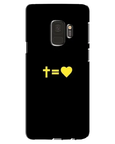 Чехол для Samsung Galaxy S9 (G960) с картинкой «Сердце и Крест»