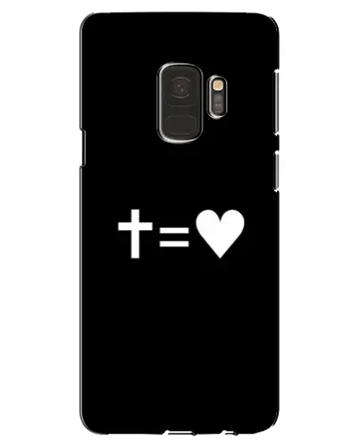 Чехол для Samsung Galaxy S9 (G960) с картинкой «Крест и Сердце»