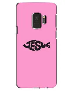 Чехол для Samsung Galaxy S9 (G960) с картинкой «Розовый символ  Jesus»