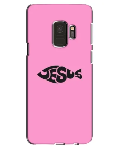 Чехол для Samsung Galaxy S9 (G960) с картинкой «Розовый символ  Jesus»