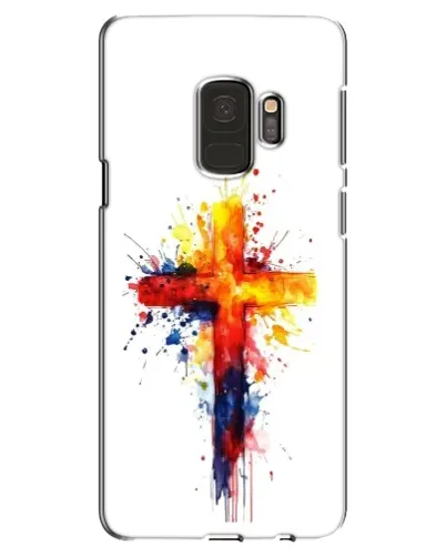 Чехол для Samsung Galaxy S9 (G960) с картинкой «Акварельный крест»