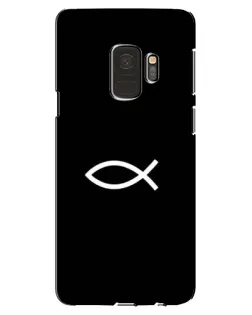 Чехол для Samsung Galaxy S9 (G960) с картинкой «Символ рыбы Jesus» Чехол для Samsung Galaxy S9 (G960) с картинкой «Символ рыбы Jesus»