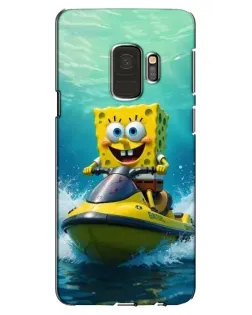 Чехол для Samsung Galaxy S9 (G960) с картинкой «Спанч Боб на гидроцикле» Чехол для Samsung Galaxy S9 (G960) с картинкой «Спанч Боб на гидроцикле»
