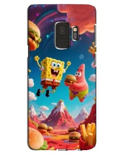 Чехол для Samsung Galaxy S9 (G960) с картинкой «Космический фастфуд»