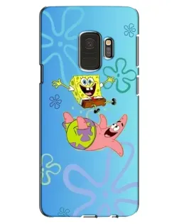 Чехол для Samsung Galaxy S9 (G960) с картинкой «Спанч Боб и Патрик»