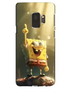 Чехол для Samsung Galaxy S9 (G960) с картинкой «Сияющий Спанч Боб»