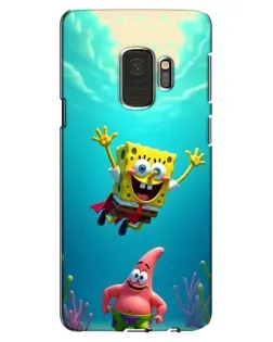 Чехол для Samsung Galaxy S9 (G960) с картинкой «Спанч Боб под водой»