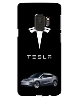 Чехол для Samsung Galaxy S9 (G960) с картинкой «Tesla Model Y»