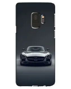 Чехол для Samsung Galaxy S9 (G960) с картинкой «Mercedes на черном»