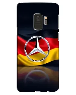 Чехол для Samsung Galaxy S9 (G960) с картинкой «Mercedes — флаг Германии»
