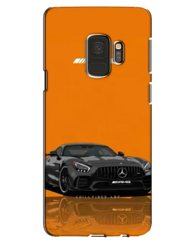 Чехол для Samsung Galaxy S9 (G960) с картинкой «Оранжевый Mercedes AMG»