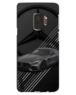 Чехол для Samsung Galaxy S9 (G960) с картинкой «Mercedes AMG — графика»