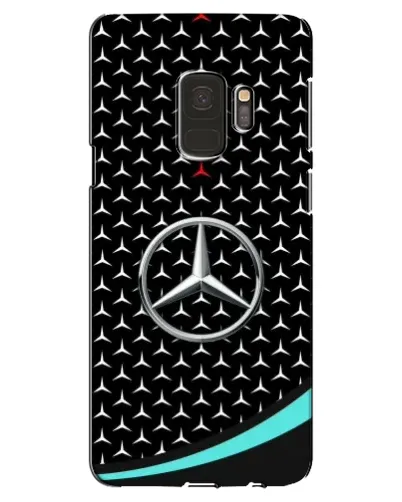 Чехол для Samsung Galaxy S9 (G960) с картинкой «Mercedes — бирюзовый акцент»