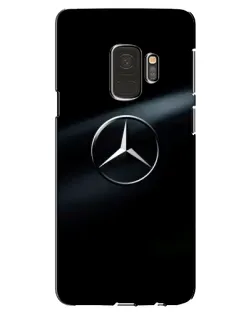 Чехол для Samsung Galaxy S9 (G960) с картинкой «Mercedes на металле»