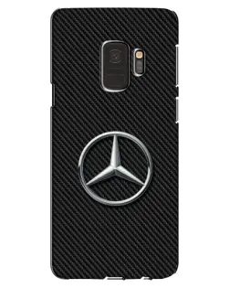 Чехол для Samsung Galaxy S9 (G960) с картинкой «Карбоновый Mercedes стиль»