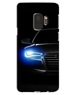 Чехол для Samsung Galaxy S9 (G960) с картинкой «Неоновый взгляд Audi»