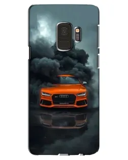 Чехол для Samsung Galaxy S9 (G960) с картинкой «Audi в облаках дыма»