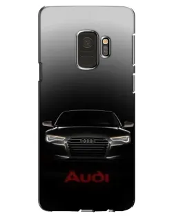 Чехол для Samsung Galaxy S9 (G960) с картинкой «Audi — градиентный контур»