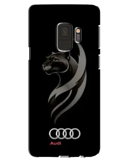 Чехол для Samsung Galaxy S9 (G960) с картинкой «Графика — пантера и Audi»