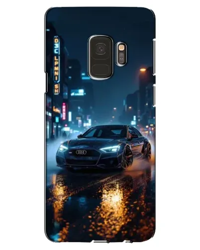 Чехол для Samsung Galaxy S9 (G960) с картинкой «Ночной город и Audi» Чехол для Samsung Galaxy S9 (G960) с картинкой «Ночной город и Audi»