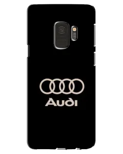 Чехол для Samsung Galaxy S9 (G960) с картинкой «Audi — золотой логотип»