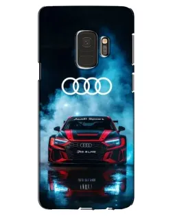 Чехол для Samsung Galaxy S9 (G960) с картинкой «Audi Sport — неон»