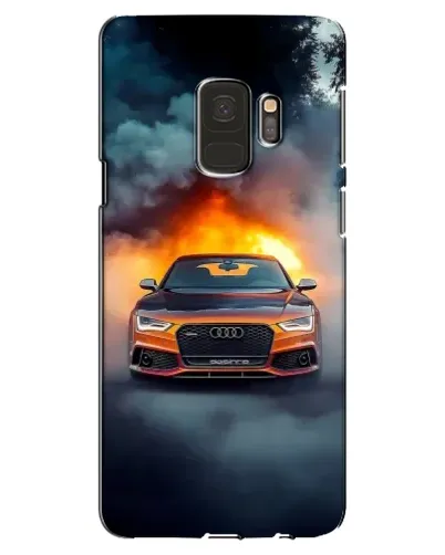 Чехол для Samsung Galaxy S9 (G960) с картинкой «Audi в огненном дыму» Чехол для Samsung Galaxy S9 (G960) с картинкой «Audi в огненном дыму»