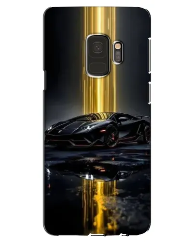 Чехол для Samsung Galaxy S9 (G960) с картинкой «Ночной Lamborghini драйв»