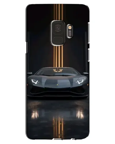 Чехол для Samsung Galaxy S9 (G960) с картинкой «Lamborghini золотые линии»
