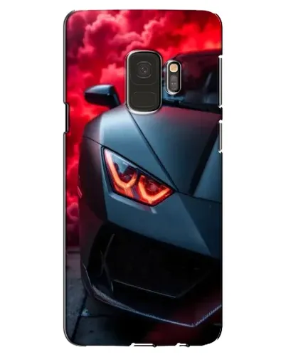 Чехол для Samsung Galaxy S9 (G960) с картинкой «Lamborghini красное сияние»