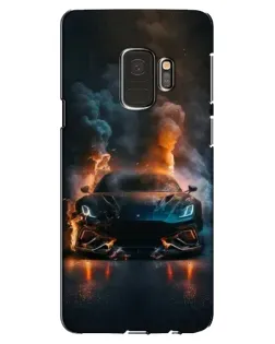 Чехол для Samsung Galaxy S9 (G960) с картинкой «Lamborghini дымная эстетика»