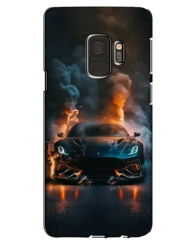 Чехол для Samsung Galaxy S9 (G960) с картинкой «Lamborghini дымная эстетика»