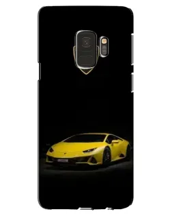 Чехол для Samsung Galaxy S9 (G960) с картинкой «Lamborghini желтый акцент»