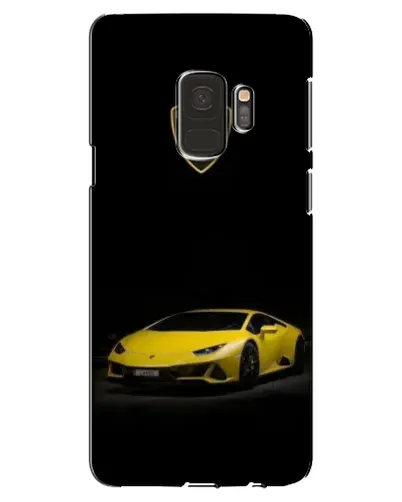 Чехол для Samsung Galaxy S9 (G960) с картинкой «Lamborghini желтый акцент»