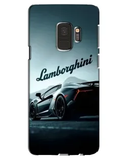 Чехол для Samsung Galaxy S9 (G960) с картинкой «Классическая надпись Lamborghini»