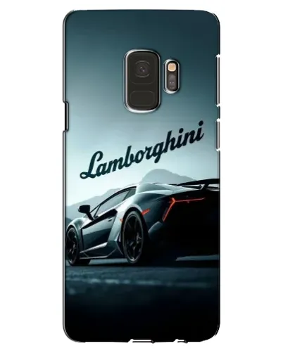 Чехол для Samsung Galaxy S9 (G960) с картинкой «Классическая надпись Lamborghini»