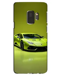 Чехол для Samsung Galaxy S9 (G960) с картинкой «Салатовый Lamborghini Huracan»