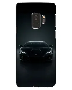 Чехол для Samsung Galaxy S9 (G960) с картинкой «Черный Lamborghini Aventador»