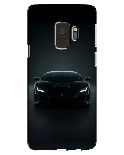 Чехол для Samsung Galaxy S9 (G960) с картинкой «Черный Lamborghini Aventador»