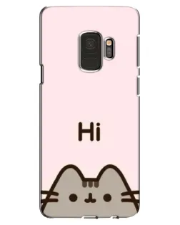Чехол для Samsung Galaxy S9 (G960) с картинкой «Пушин говорит Hi»