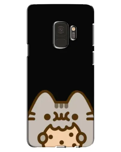 Чехол для Samsung Galaxy S9 (G960) с картинкой «Пушин на черном»