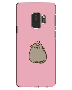 Чехол для Samsung Galaxy S9 (G960) с картинкой «Pusheen сердце»