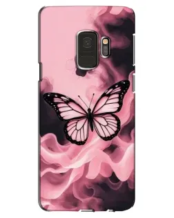 Чехол для Samsung Galaxy S9 (G960) с картинкой «Бабочка в дыму»