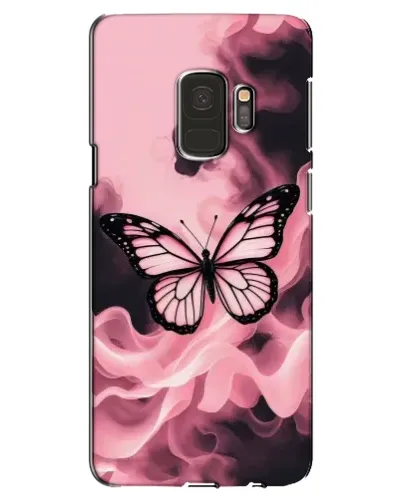 Чехол для Samsung Galaxy S9 (G960) с картинкой «Бабочка в дыму»