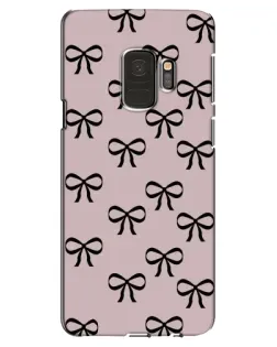 Чехол для Samsung Galaxy S9 (G960) с картинкой «Черные бантики»