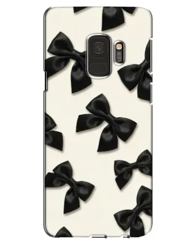 Чехол для Samsung Galaxy S9 (G960) с картинкой «Черные бантики»