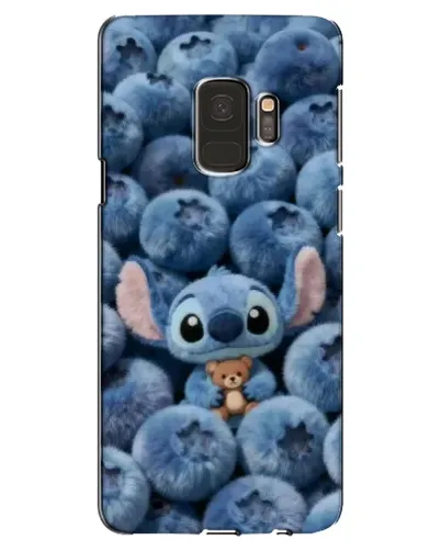 Чехол для Samsung Galaxy S9 (G960) с картинкой «Стич и голубика» Чехол для Samsung Galaxy S9 (G960) с картинкой «Стич и голубика»