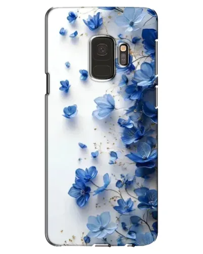 Чехол для Samsung Galaxy S9 (G960) с картинкой «Голубой цветочный каскад»