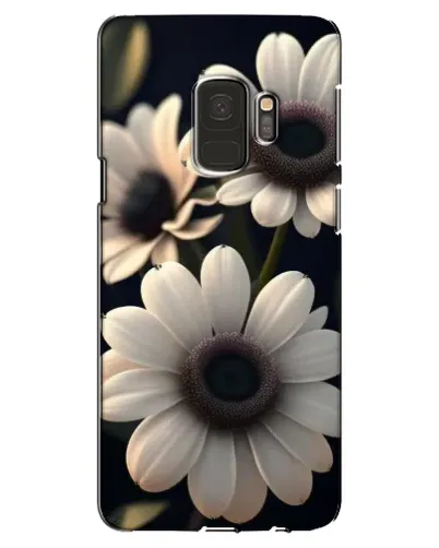 Чехол для Samsung Galaxy S9 (G960) с картинкой «Белые маргаритки макро»